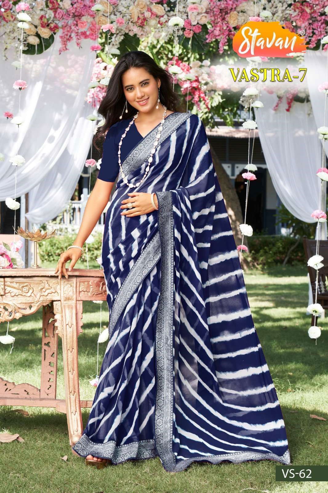 Vastra 7 By Stavan Printed Daily Wear Sarees Catalog
